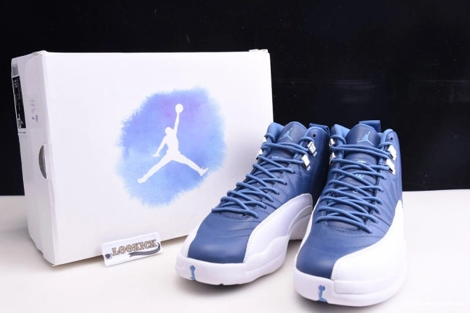 Rep 12 Blue Jordan Air 130690-404 Retro Stone 0731